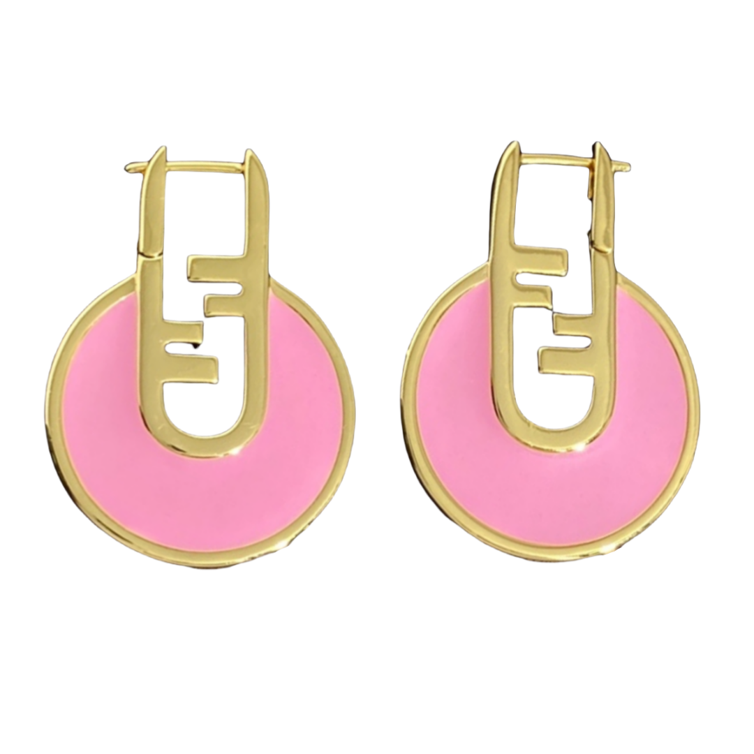 FDE024 Fendi O'lock Earrings - ccjewelryacc