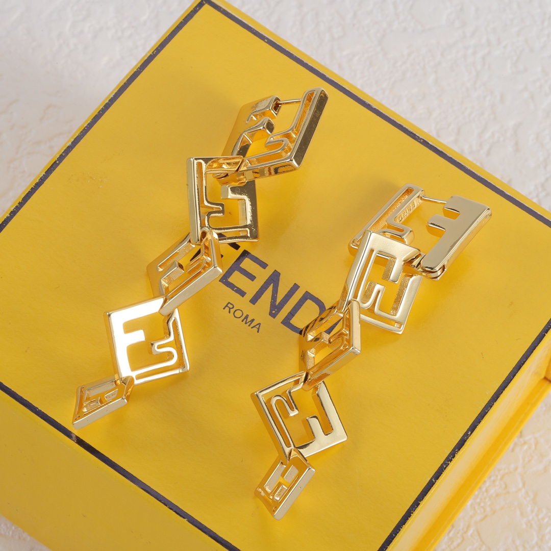 FDE029 Fendi Forever earrings - ccjewelryacc
