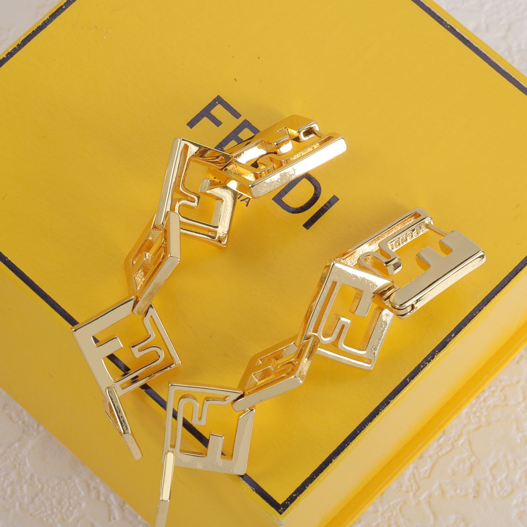 FDE029 Fendi Forever earrings - ccjewelryacc