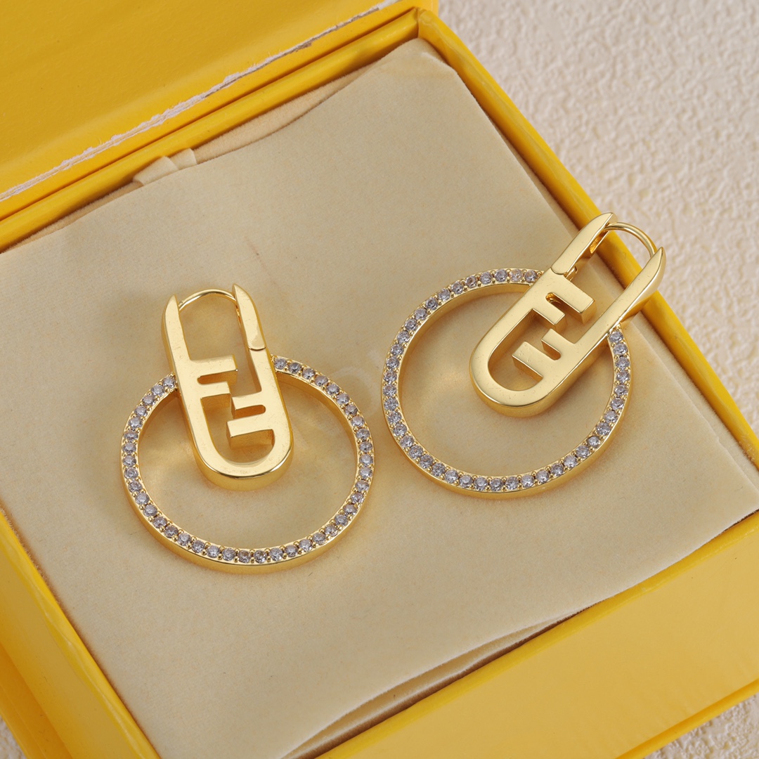 FDE027 Fendi O' Lock earrings - ccjewelryacc