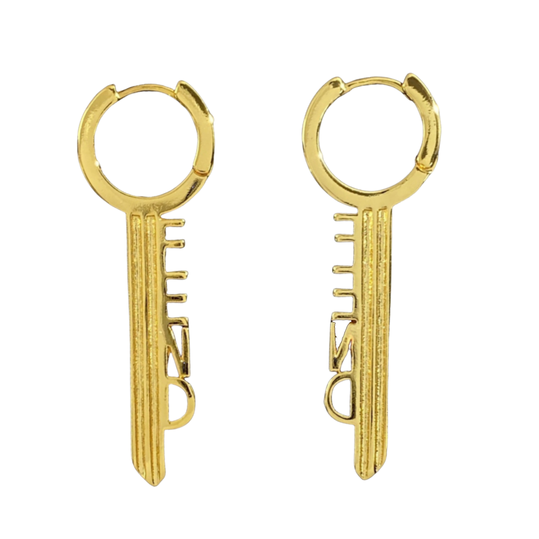 FDE020 Fendi Key earrings - ccjewelryacc