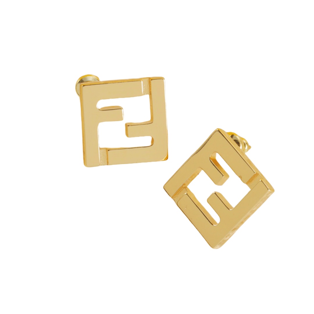 FDE026 Fendi FF stud earrings - ccjewelryacc