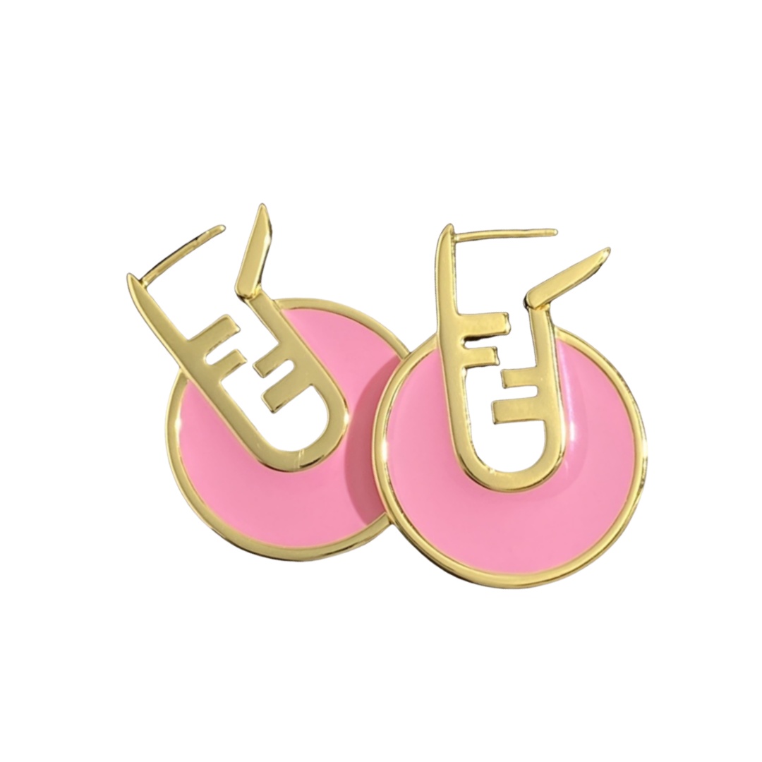 FDE024 Fendi O'lock Earrings - ccjewelryacc