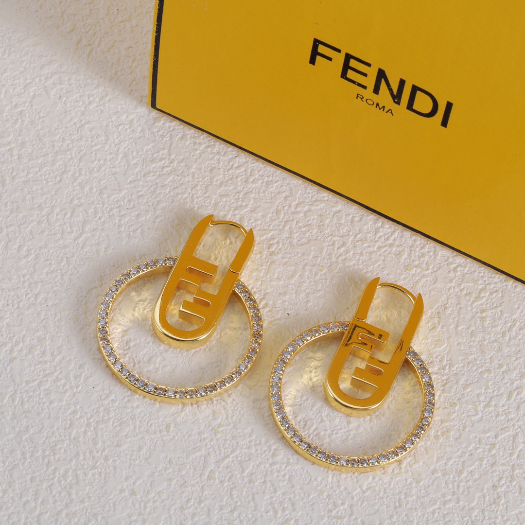FDE027 Fendi O' Lock earrings - ccjewelryacc