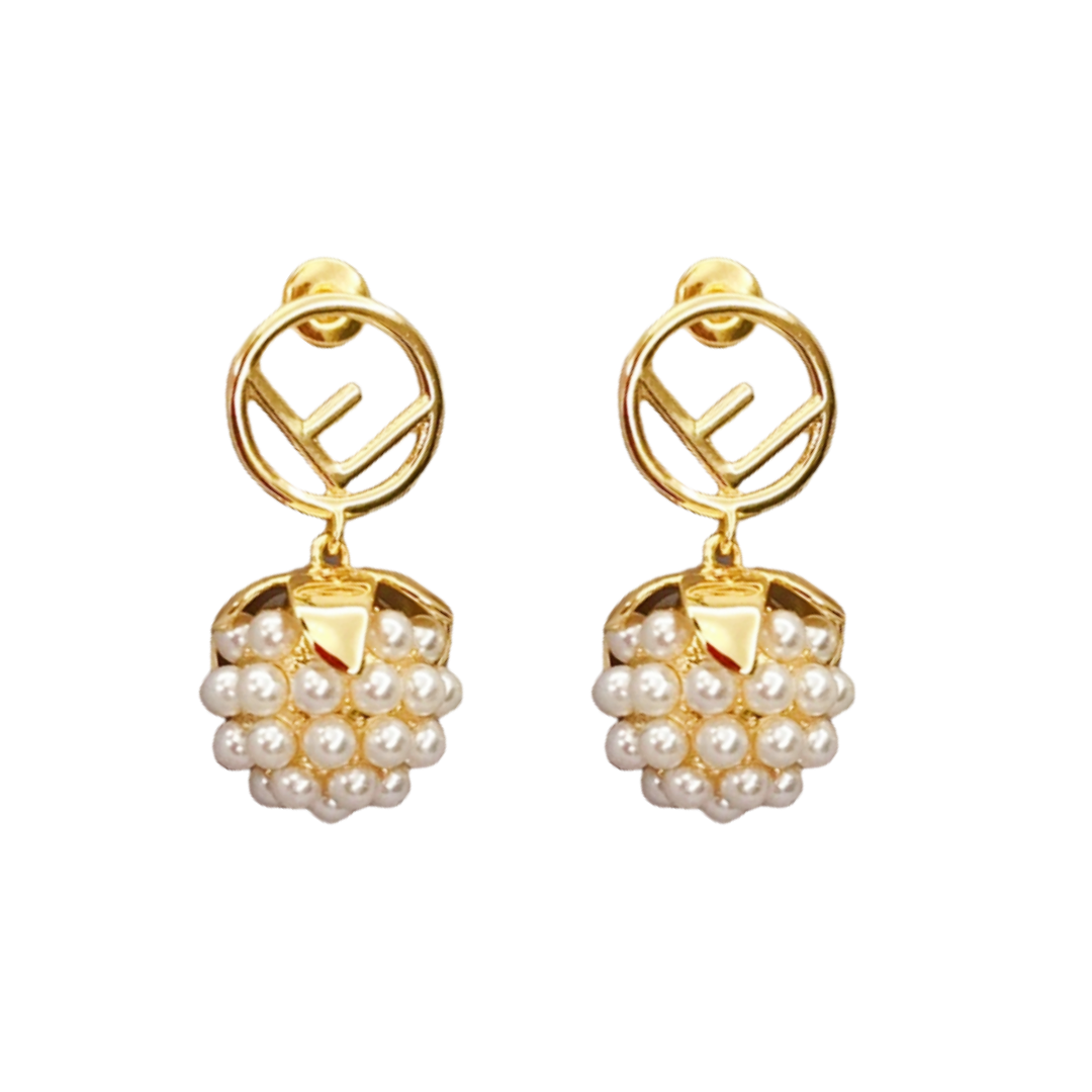 FDE019 Fendi dupe earrings - ccjewelryacc