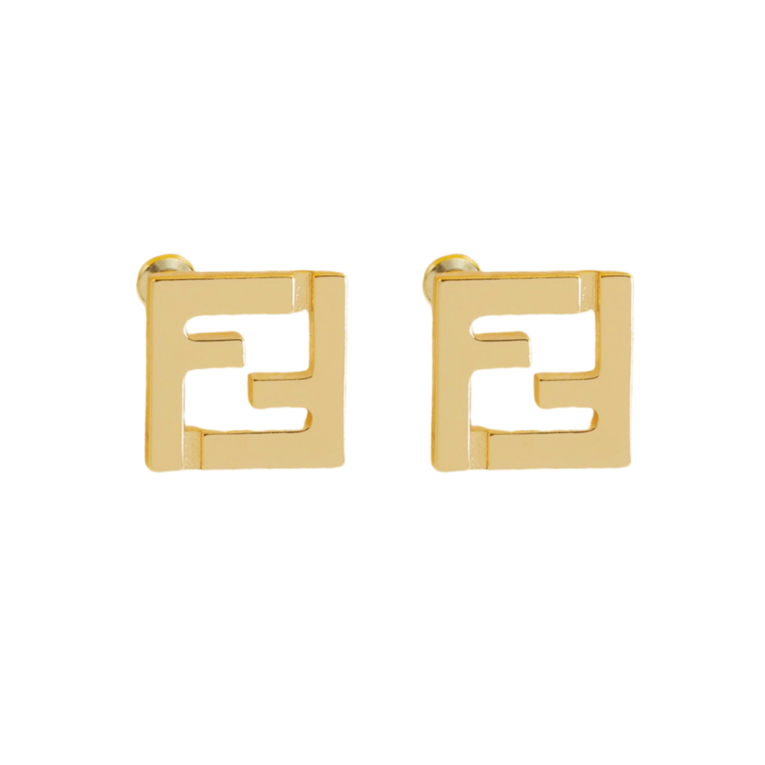 FDE026 Fendi FF stud earrings - ccjewelryacc