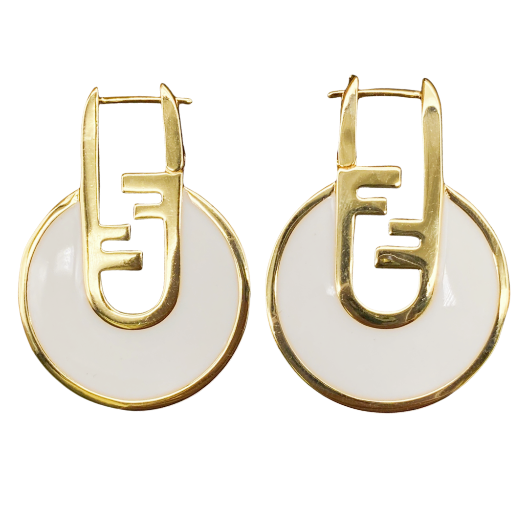 FDE024 Fendi O'lock Earrings - ccjewelryacc