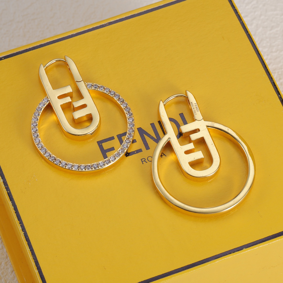 FDE027 Fendi O' Lock earrings - ccjewelryacc