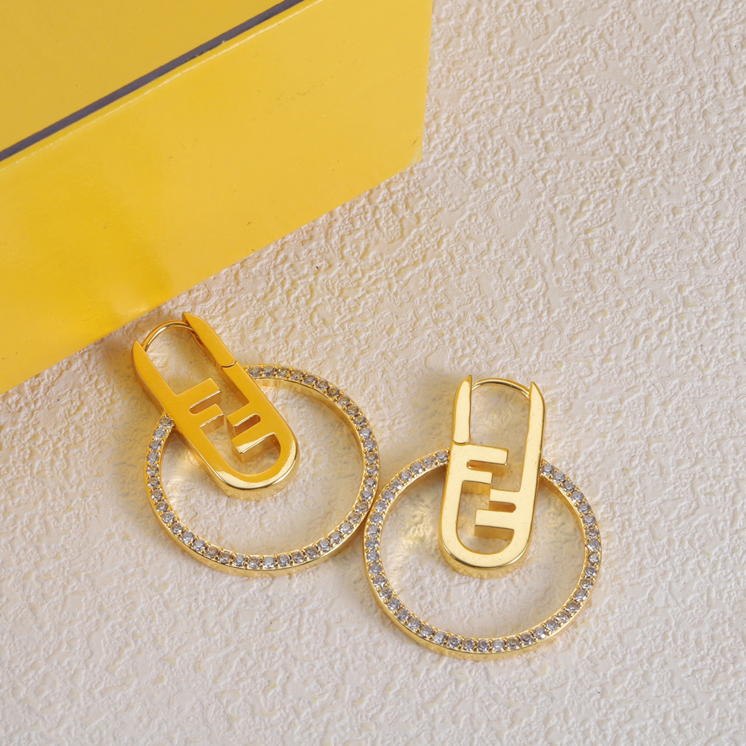 FDE027 Fendi O' Lock earrings - ccjewelryacc