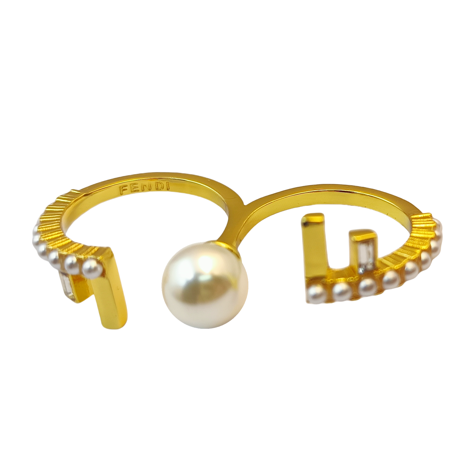 FDR020 Fendi double f ring - ccjewelryacc