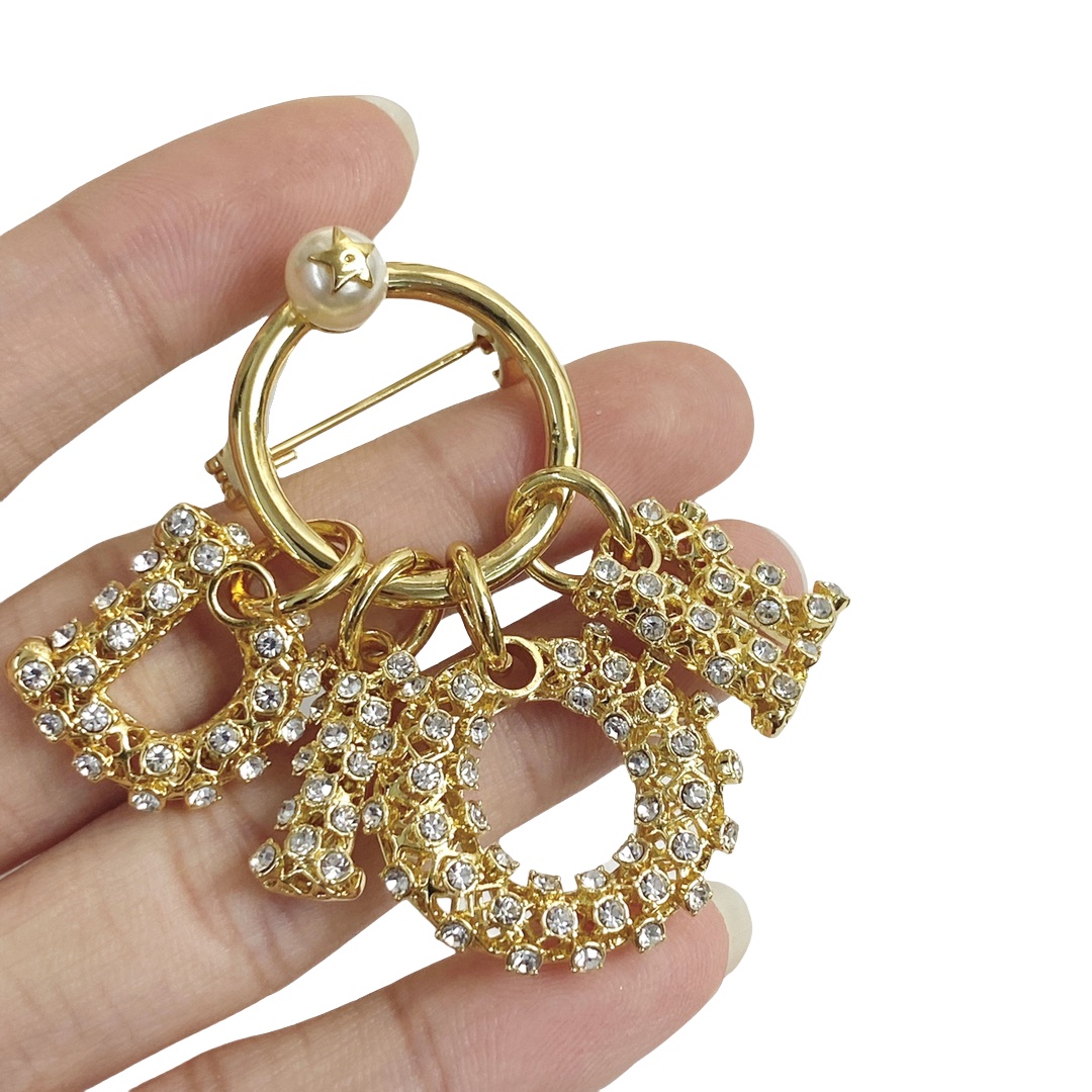 CDB017 Dior charms brooch pin - ccjewelryacc