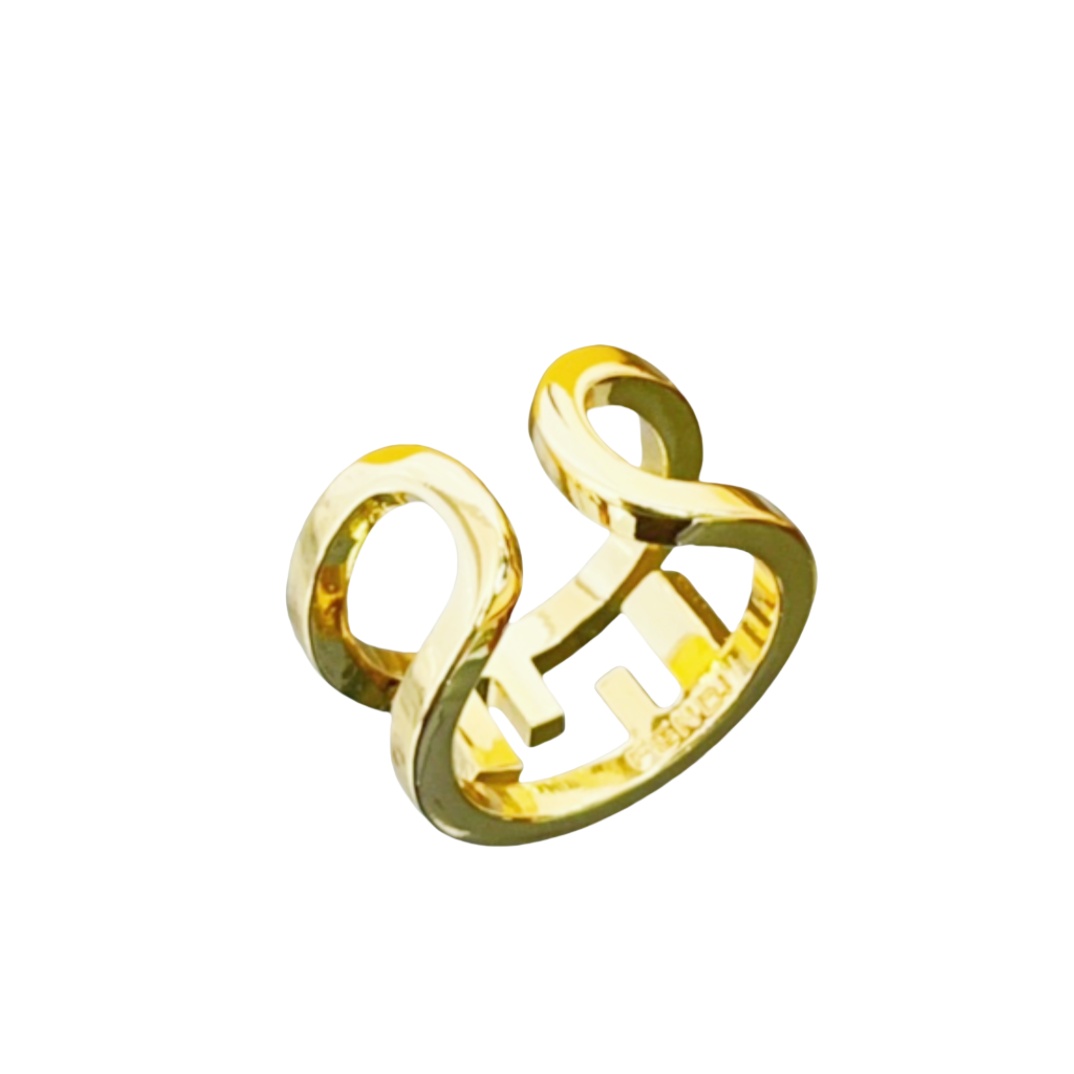 FDR002 Fendi gold ring - ccjewelryacc