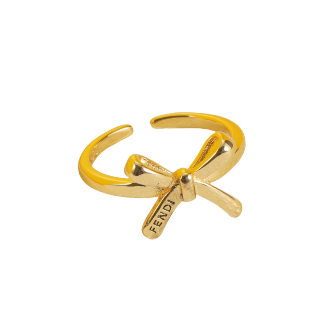 FDR017 Fendi bow ring - ccjewelryacc