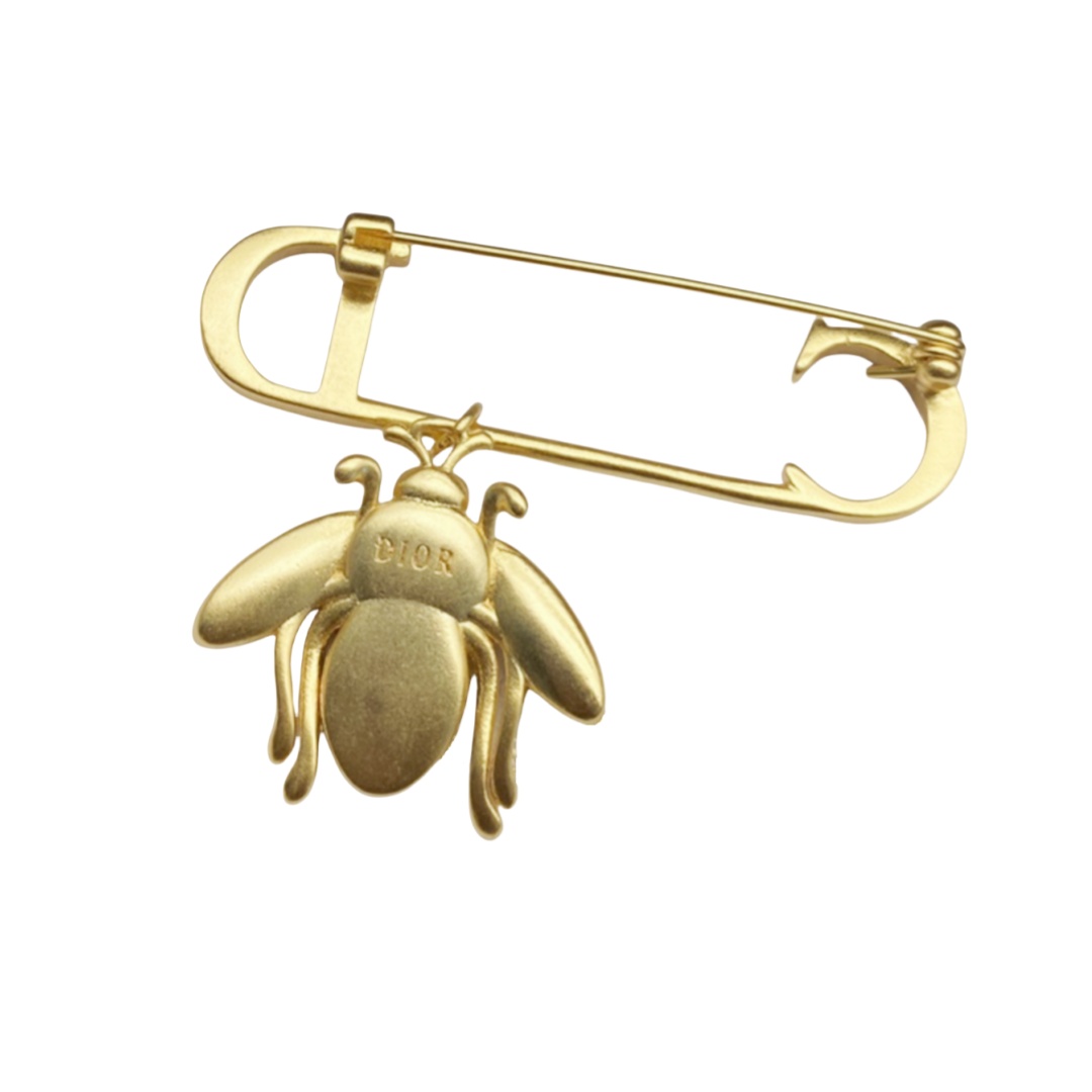 CDB075 dior bee safety pin - ccjewelryacc