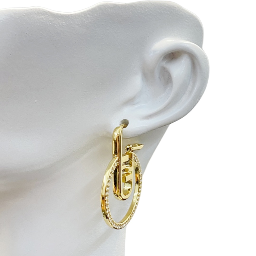 FDE027 Fendi O' Lock earrings - ccjewelryacc