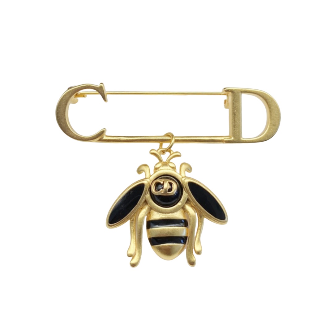 CDB075 dior bee safety pin - ccjewelryacc