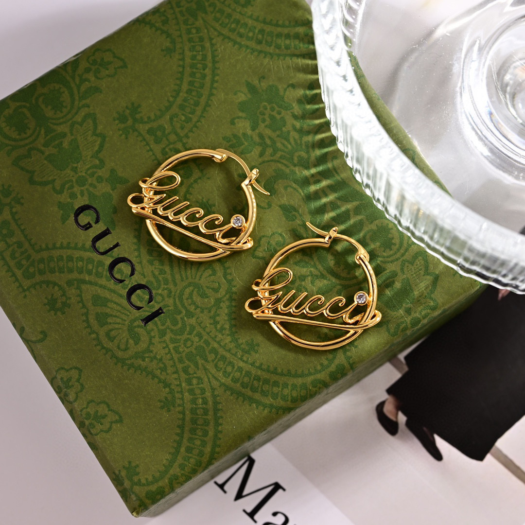 GGE127 Gucci hoop earrings - ccjewelryacc