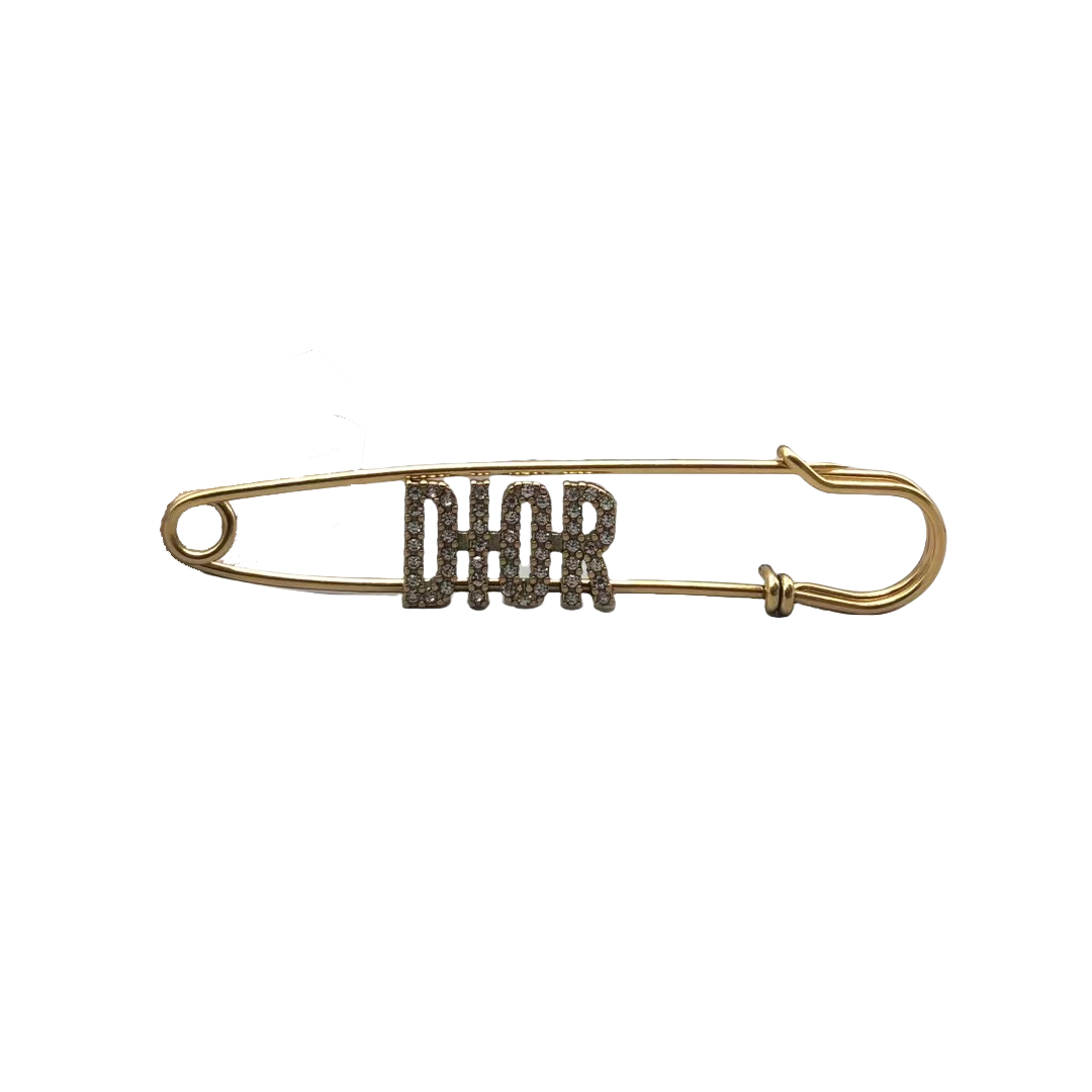 CDB080 Dior safety pin brooch - ccjewelryacc