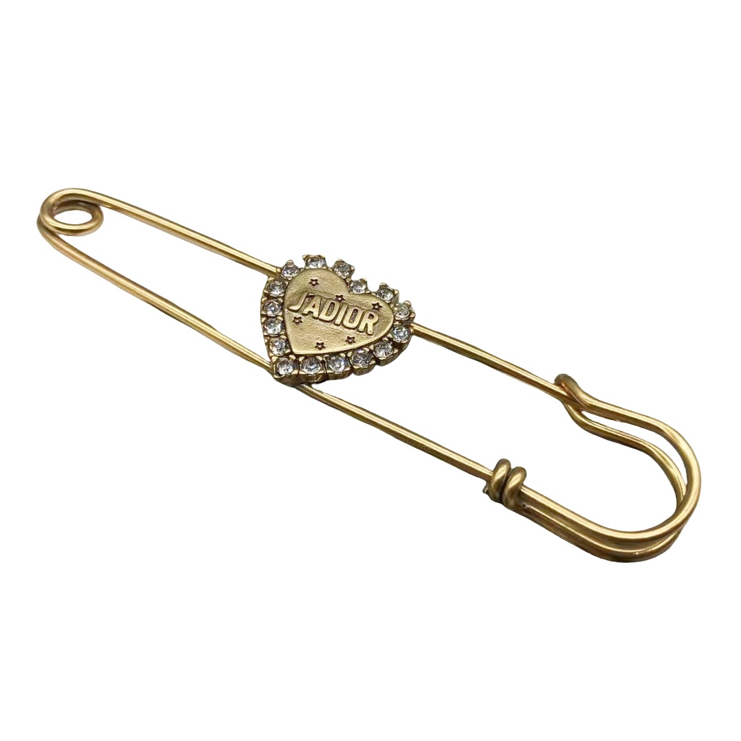 CDB079 dior safety pin brooch - ccjewelryacc