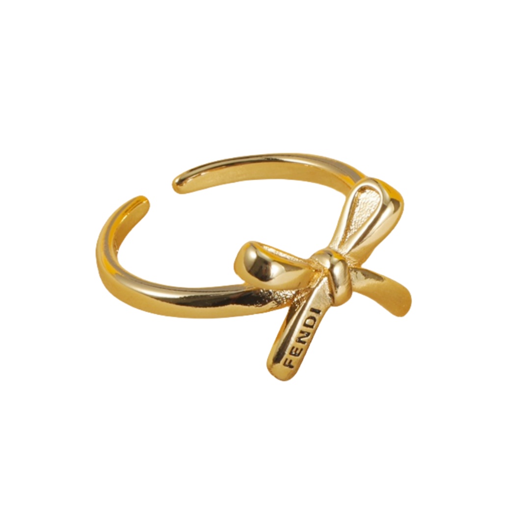 FDR017 Fendi bow ring - ccjewelryacc