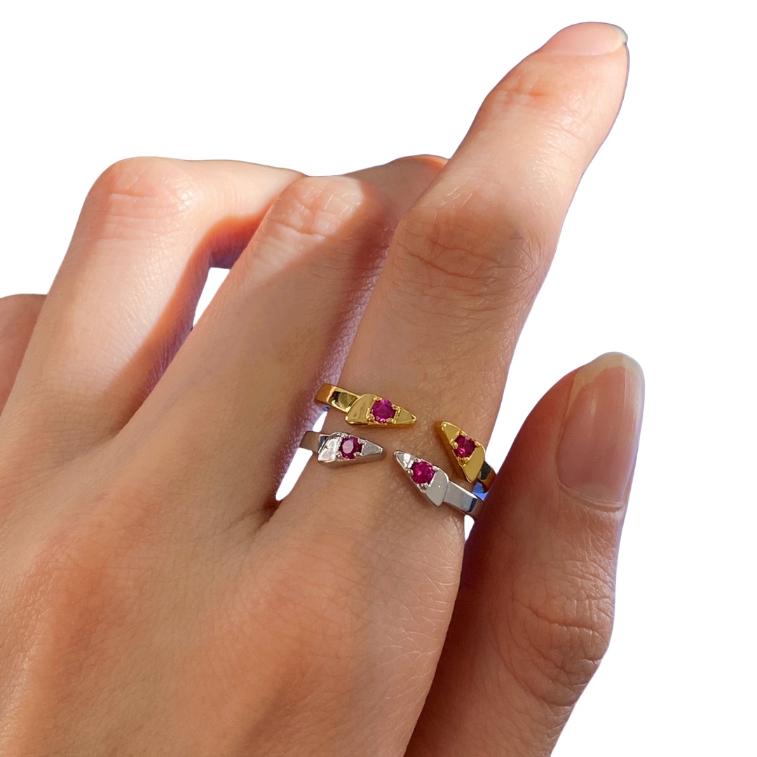 FDR011 Womens fendi ring - ccjewelryacc