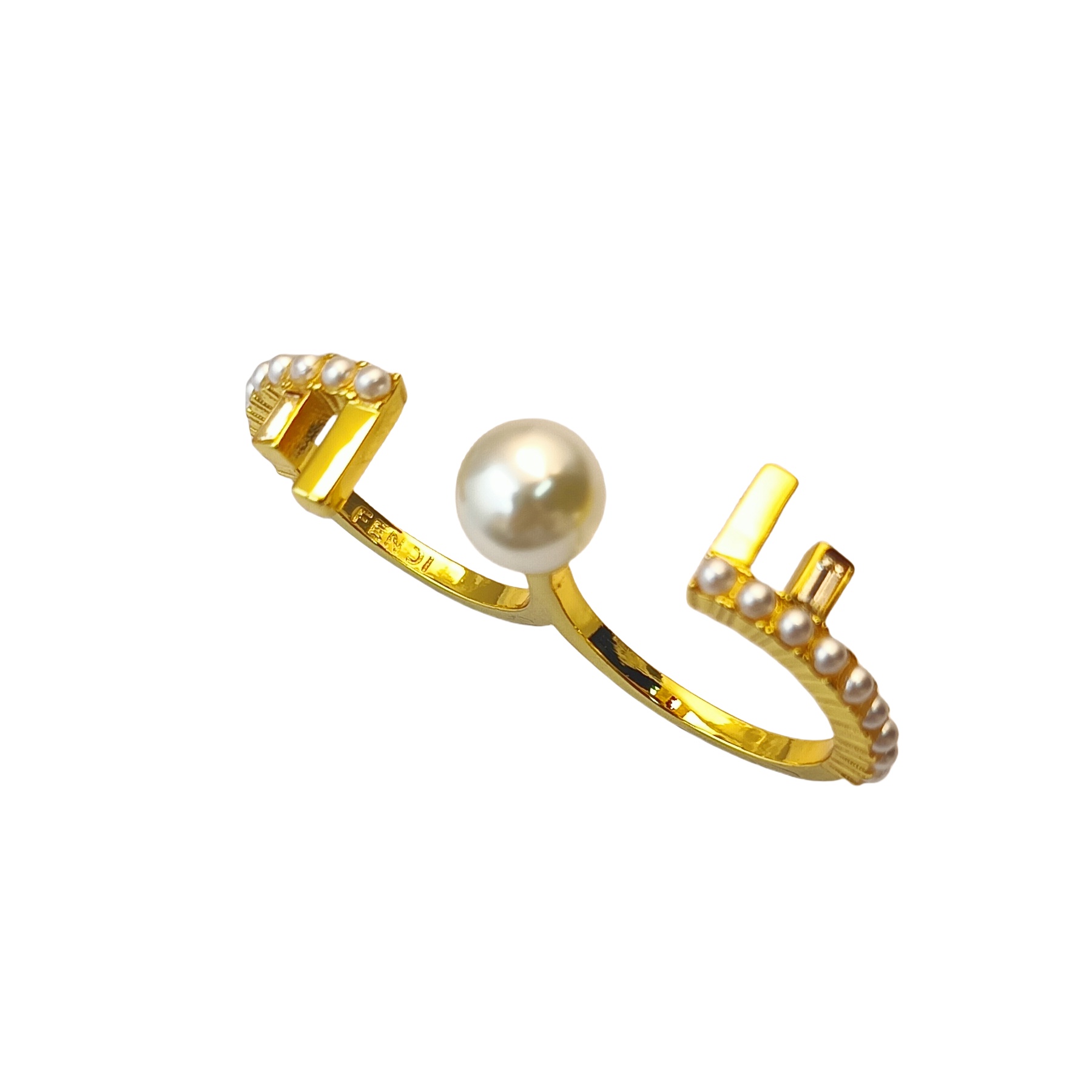 FDR020 Fendi double f ring - ccjewelryacc