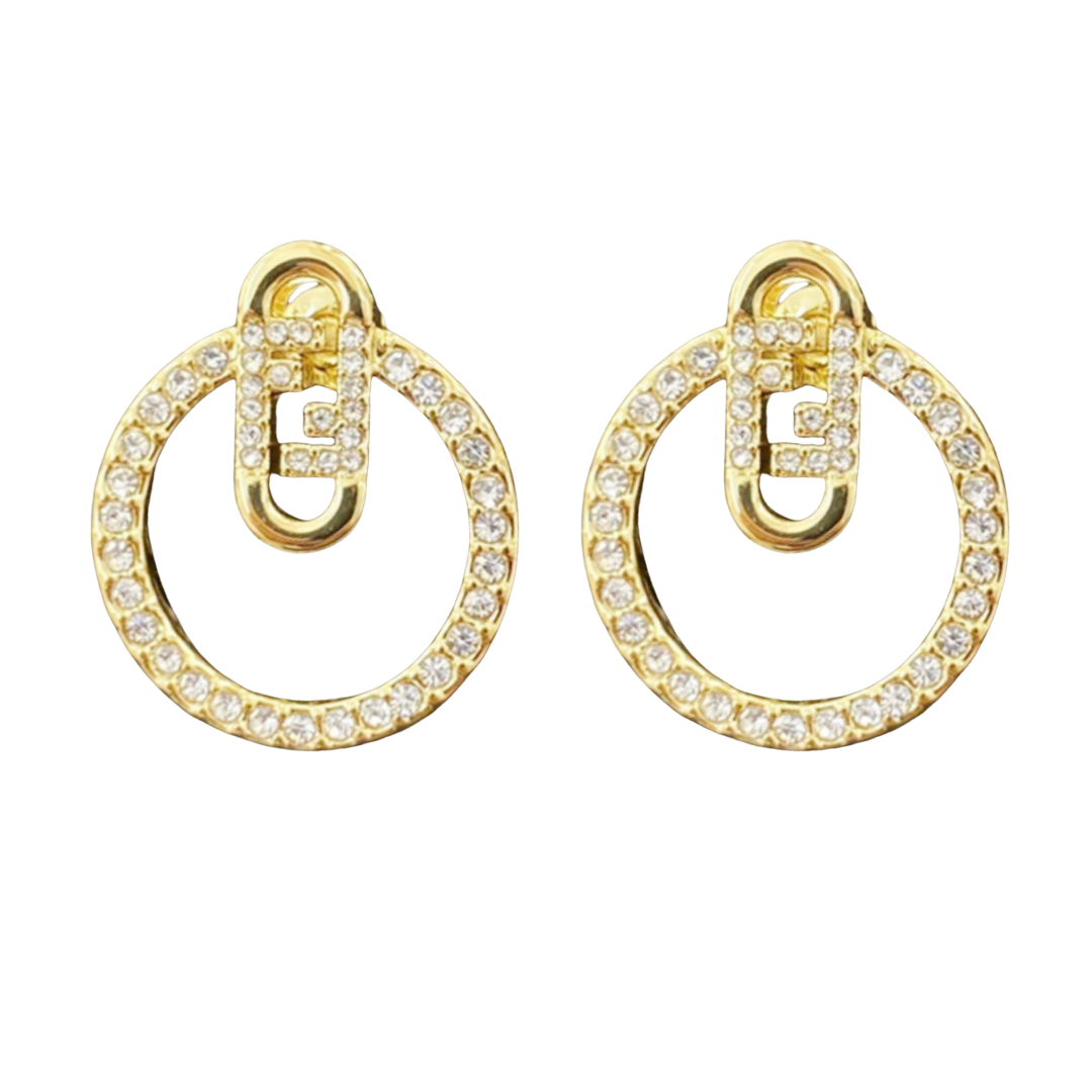 FDE031 Fendi O'lock earrings - ccjewelryacc