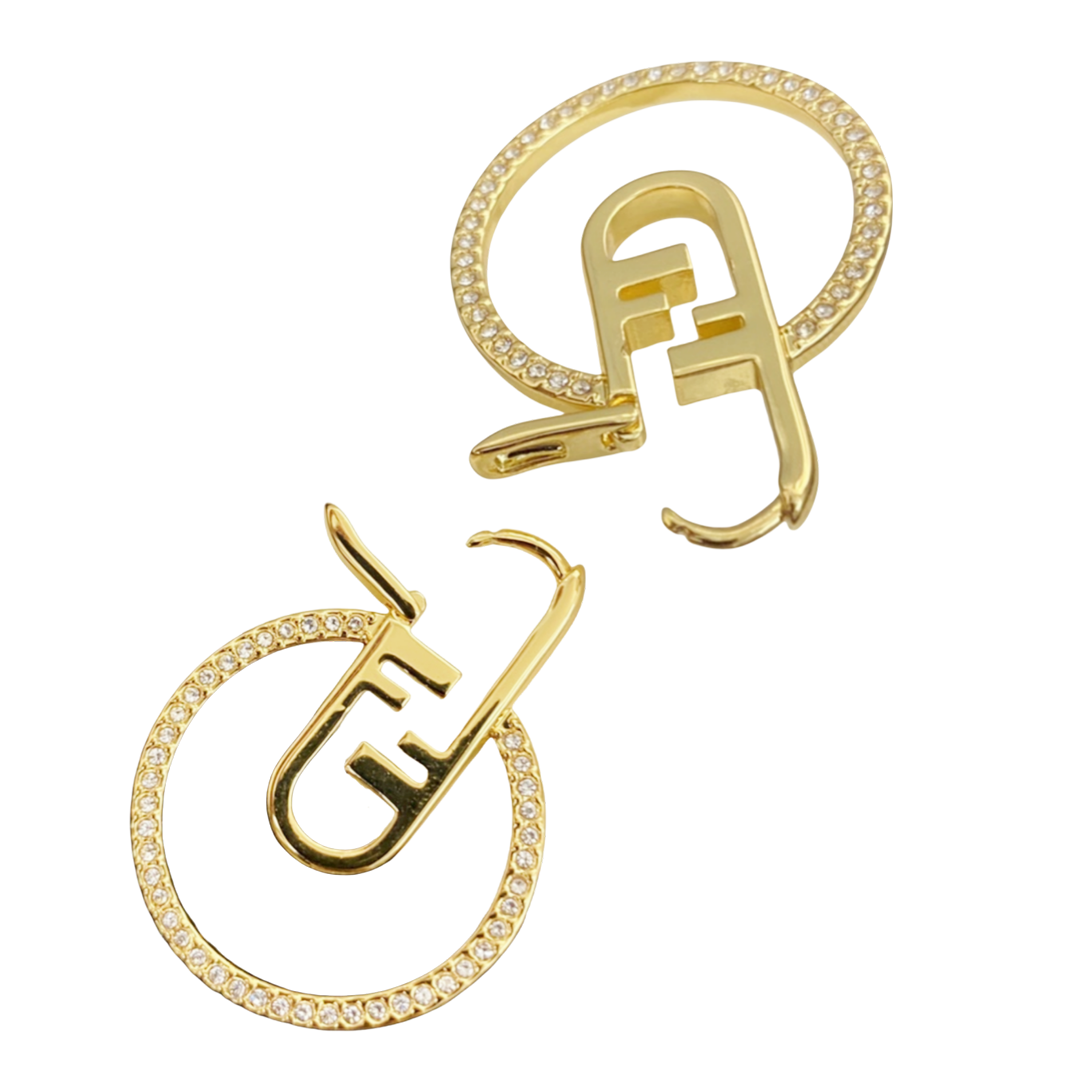 FDE027 Fendi O' Lock earrings - ccjewelryacc