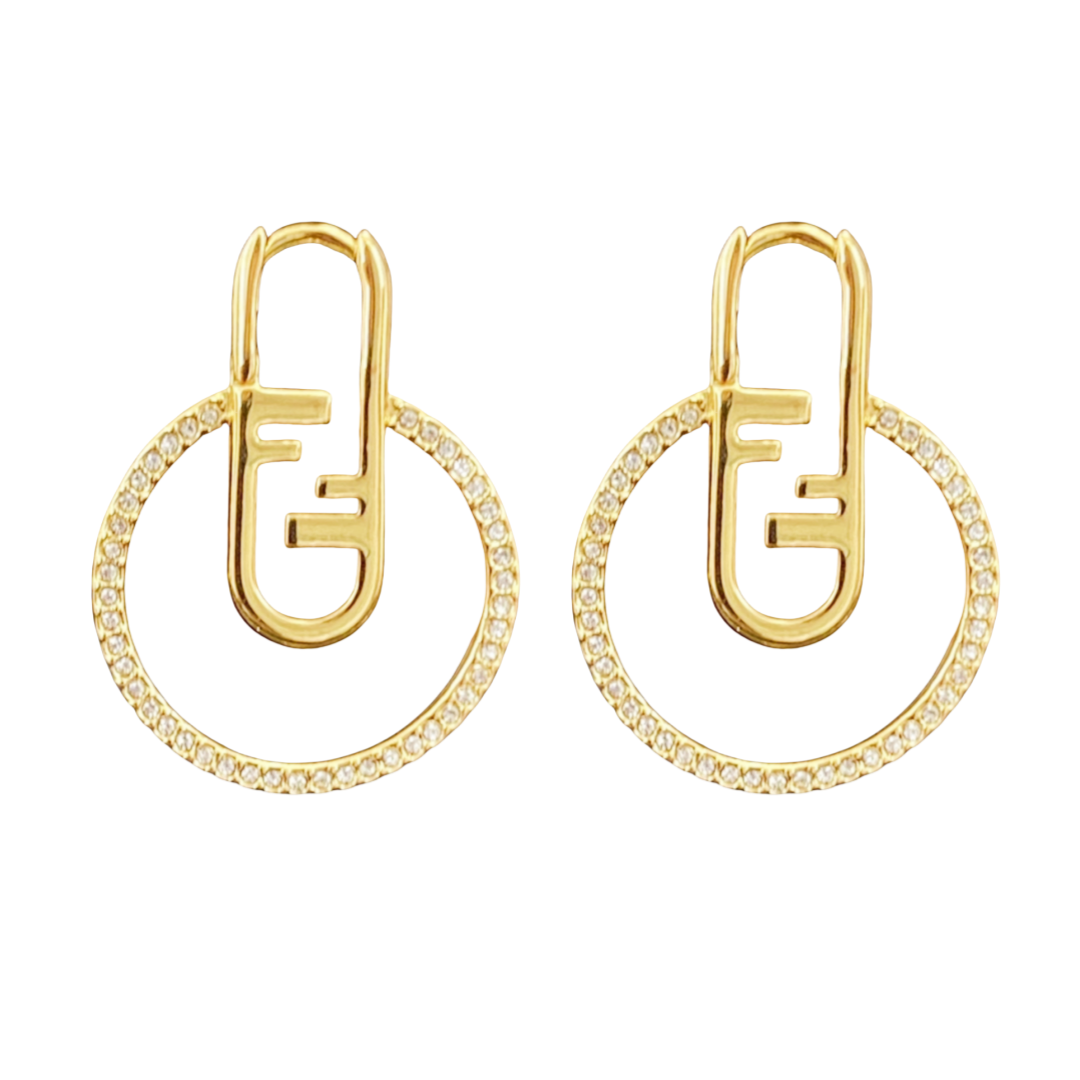 FDE027 Fendi O' Lock earrings - ccjewelryacc