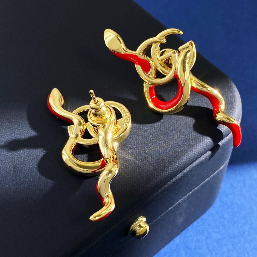 GGE126 Gucci snake earrings - ccjewelryacc