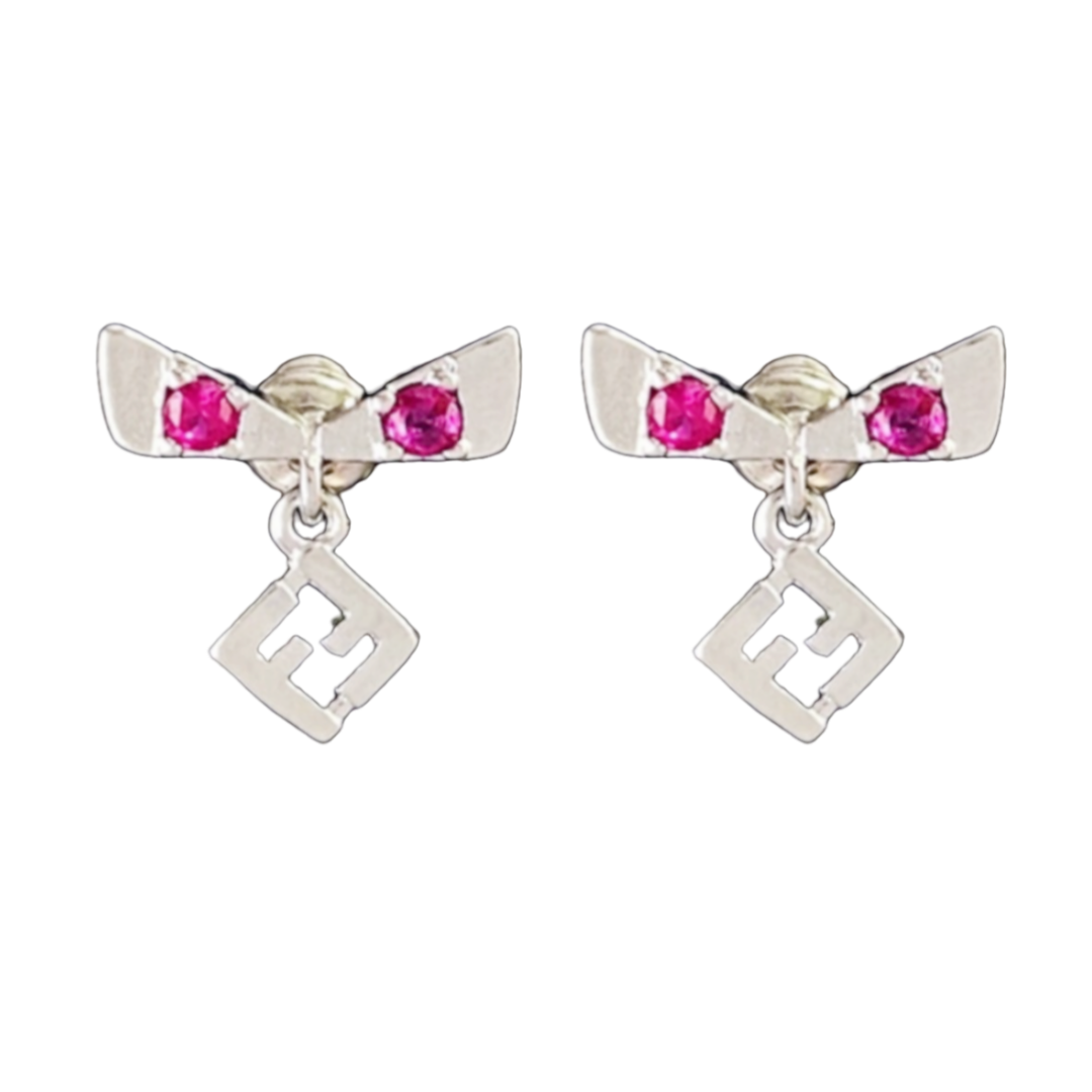 FDE030 Fendi FF drop earrings - ccjewelryacc