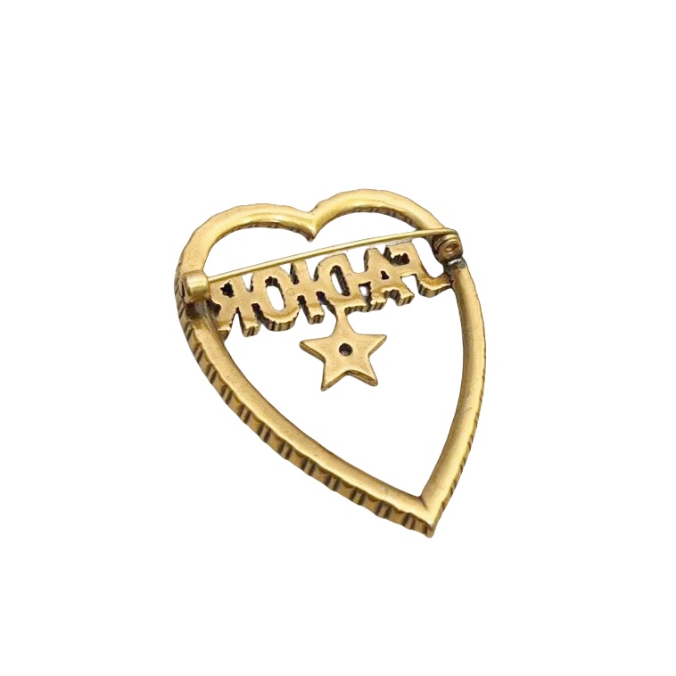 CDB082 Dior heart brooch - ccjewelryacc