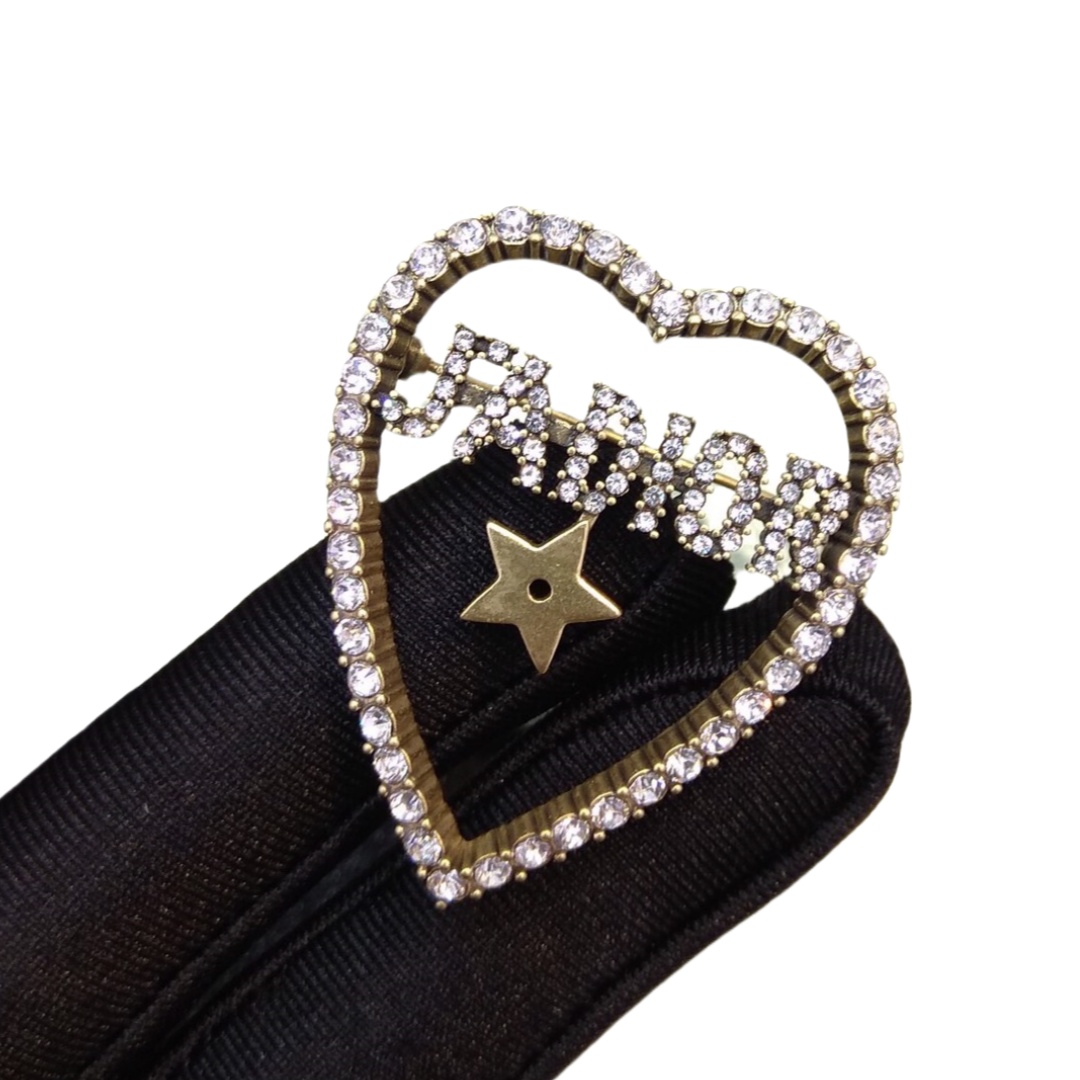 CDB082 Dior heart brooch - ccjewelryacc