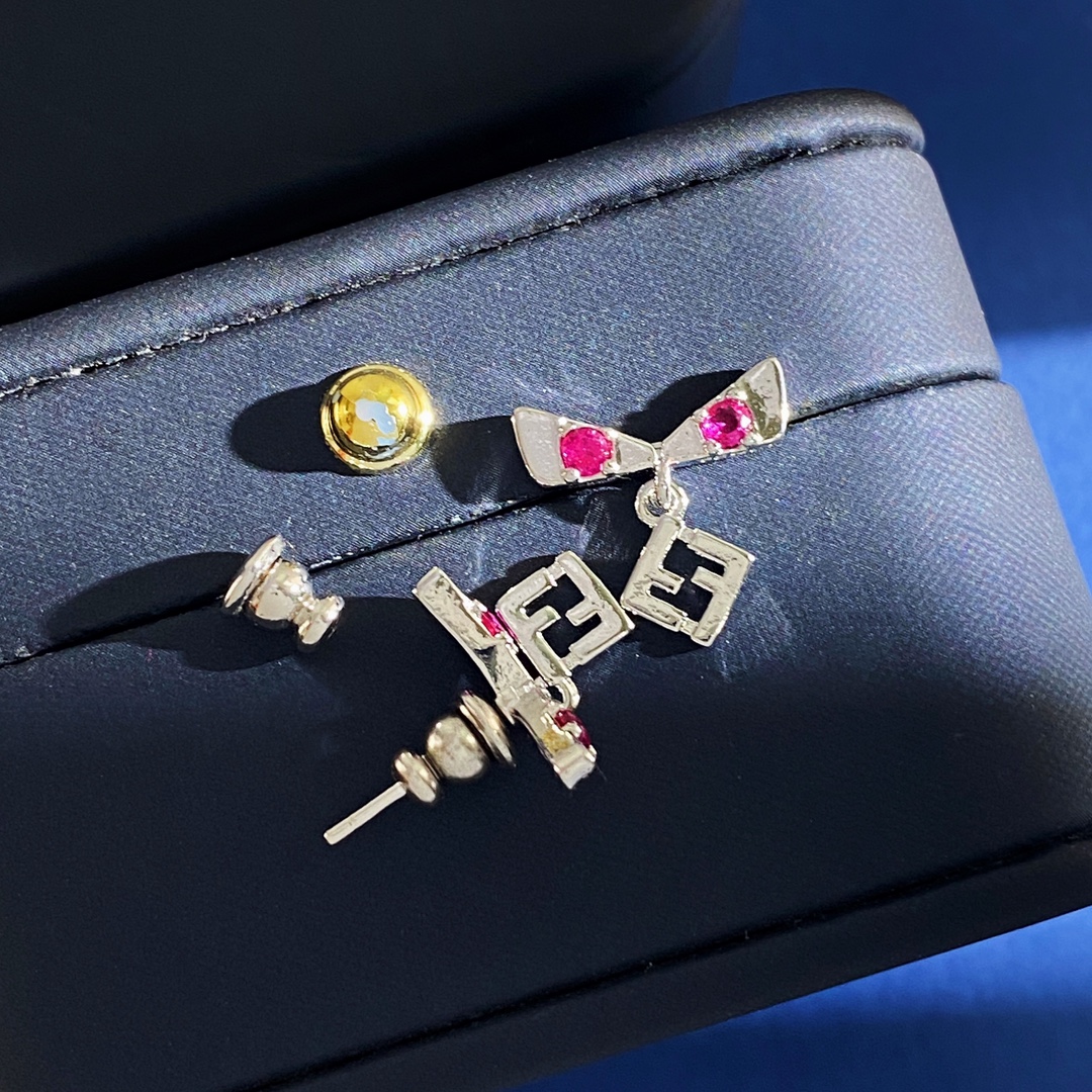 FDE030 Fendi FF drop earrings - ccjewelryacc
