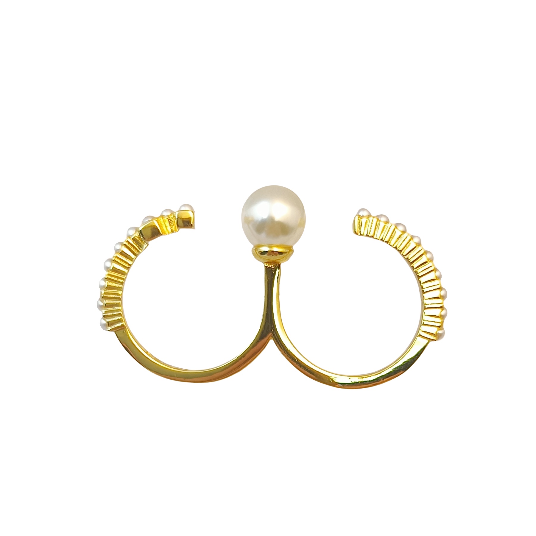 FDR020 Fendi double f ring - ccjewelryacc