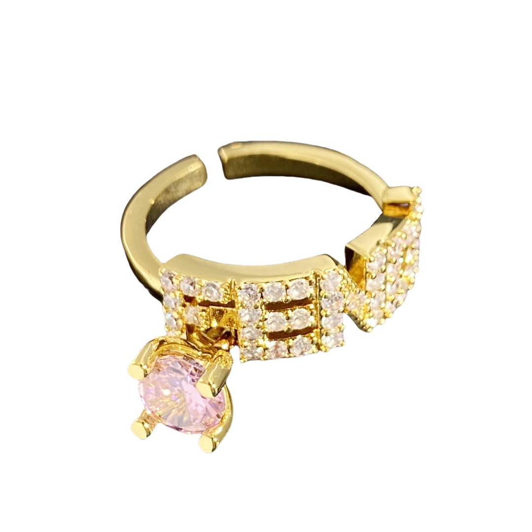 FDR008 fendi signature ring - ccjewelryacc