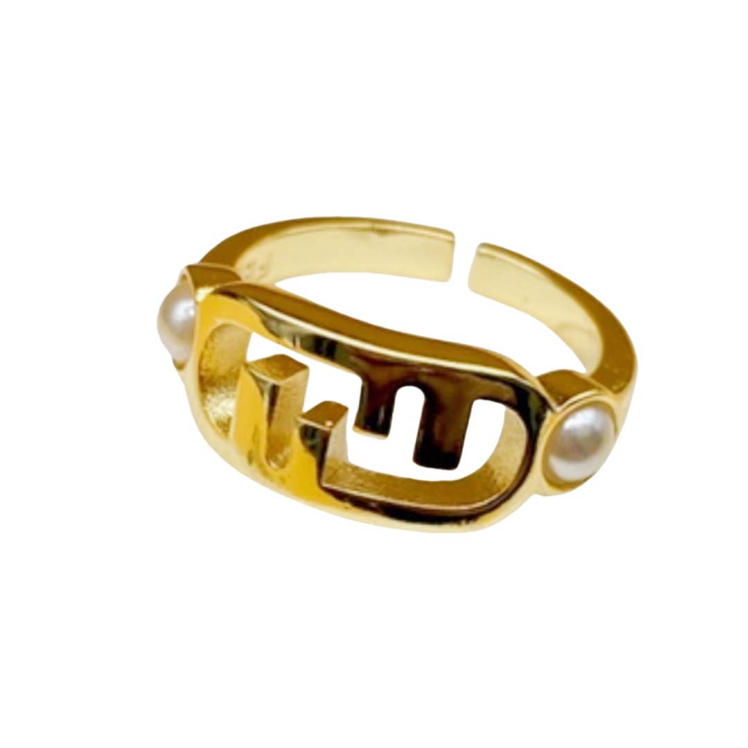 FDR014 Fendi o lock ring - ccjewelryacc