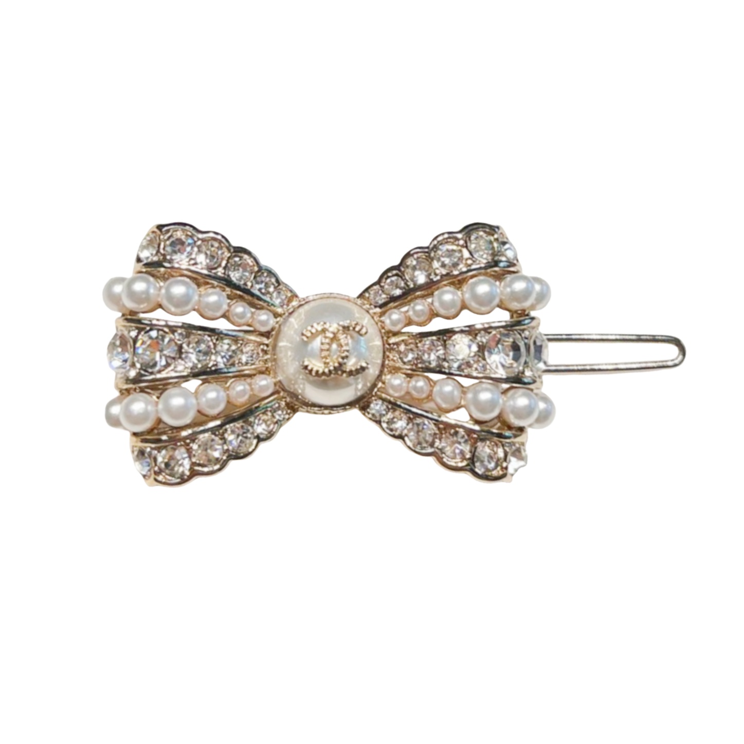 CCH012 Chanel bow hair clip - ccjewelryacc
