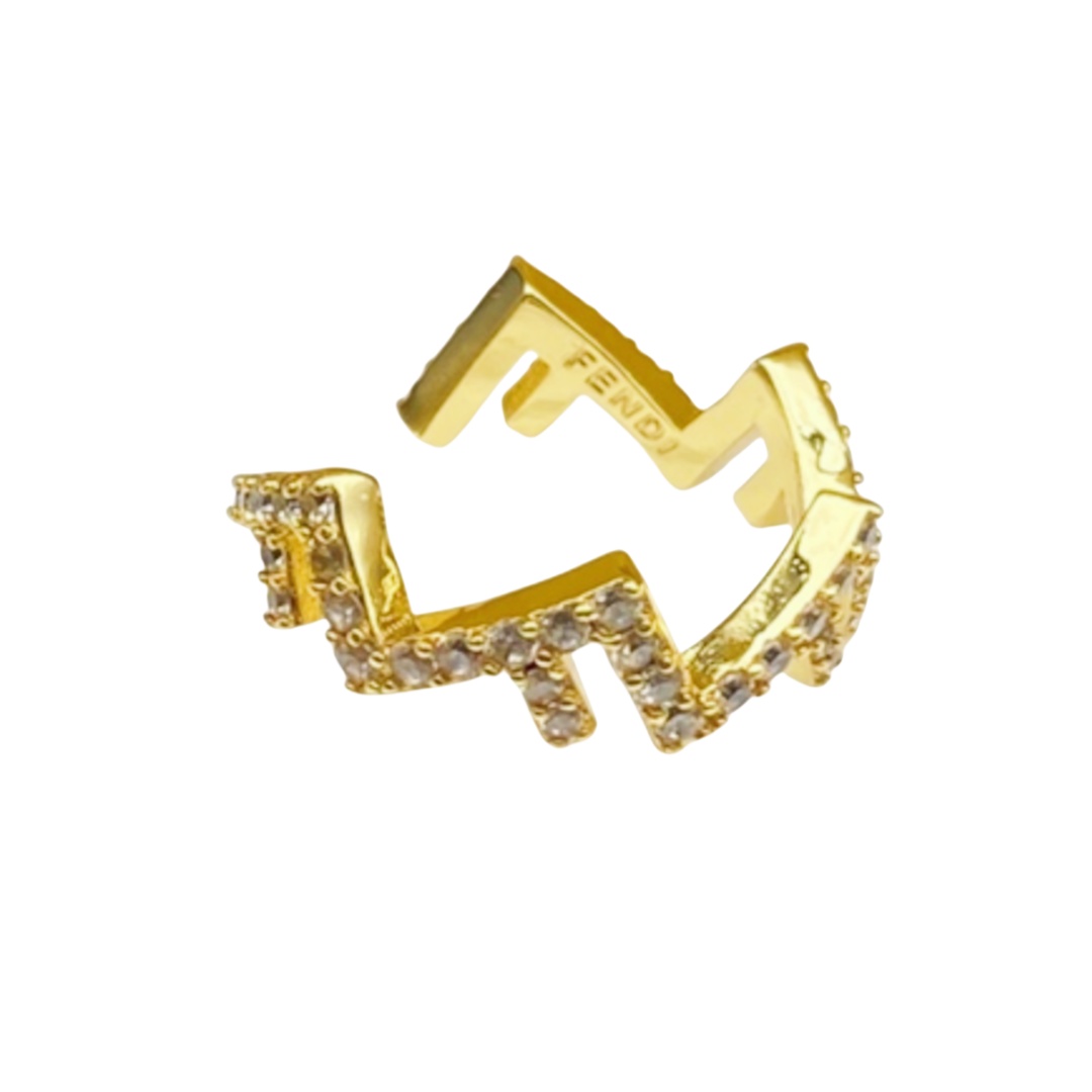 FDR007 Fendi ff ring - ccjewelryacc