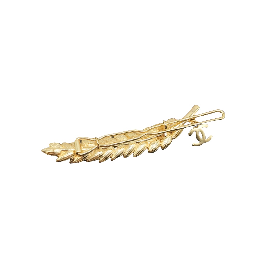 CCH010 Chanel Wheat hair clip - ccjewelryacc