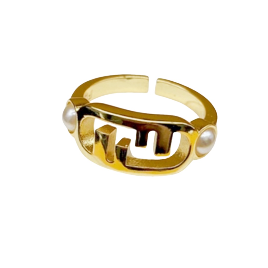 FDR014 Fendi o lock ring - ccjewelryacc
