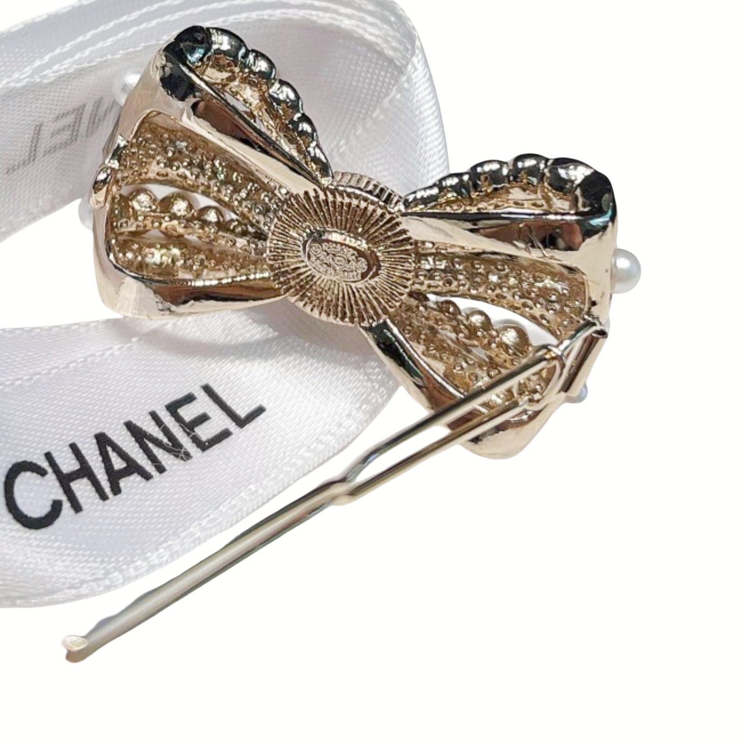 CCH012 Chanel bow hair clip - ccjewelryacc