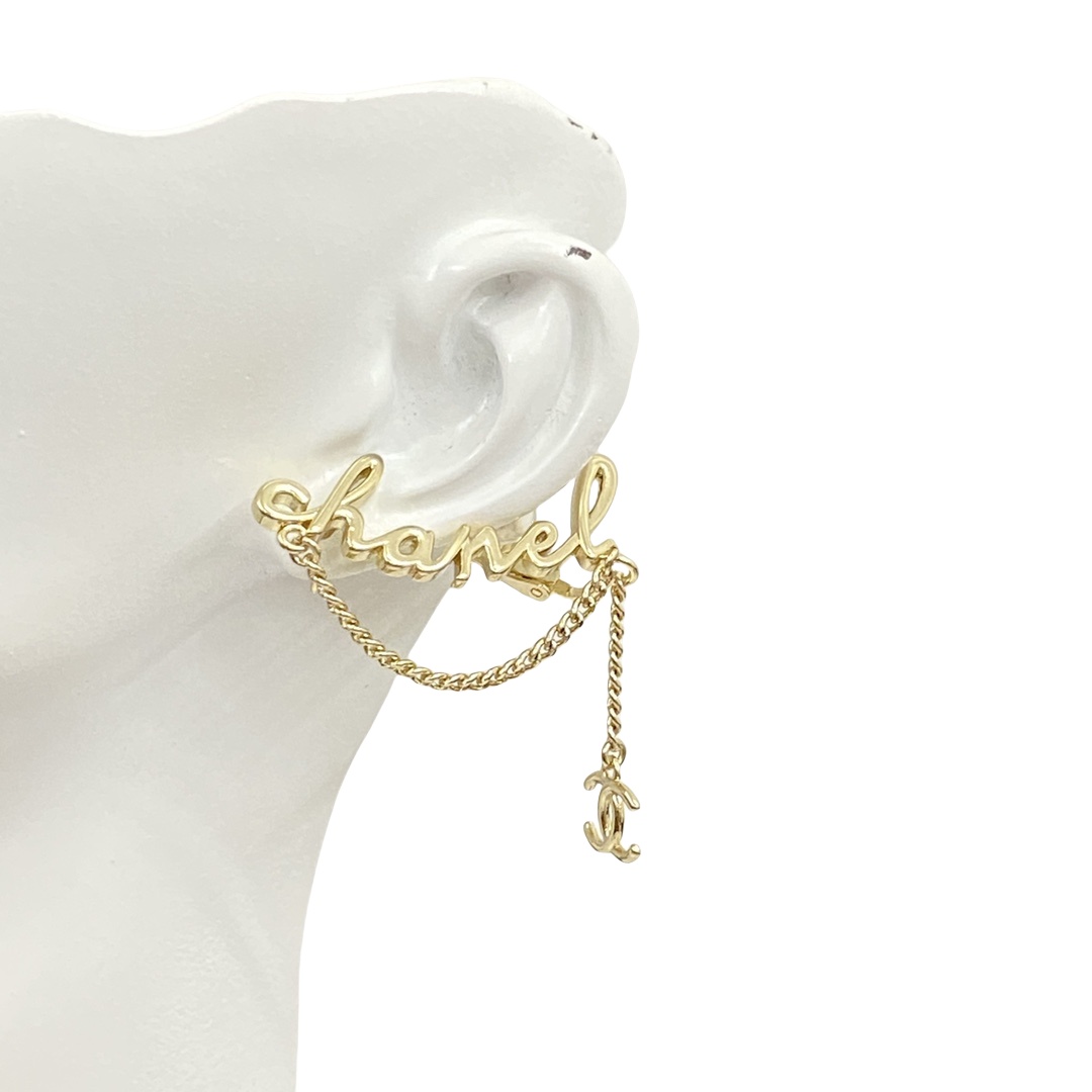 CCE727 Chanel chain tassels earrings with clip cuff - ccjewelryacc