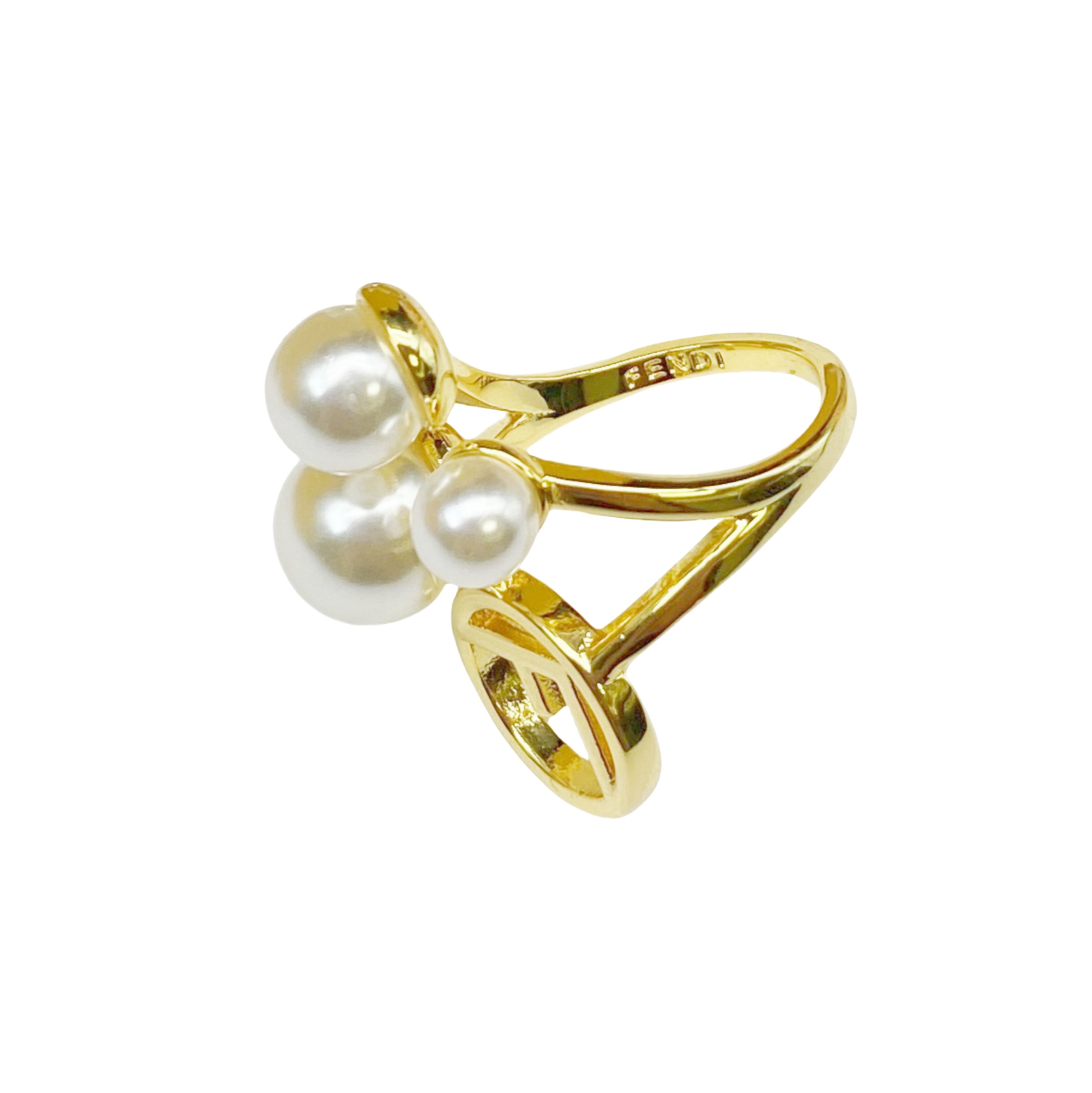 FDR012 F PEARL GOLD RING - ccjewelryacc