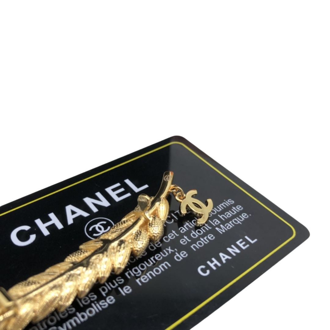 CCH010 Chanel Wheat hair clip - ccjewelryacc