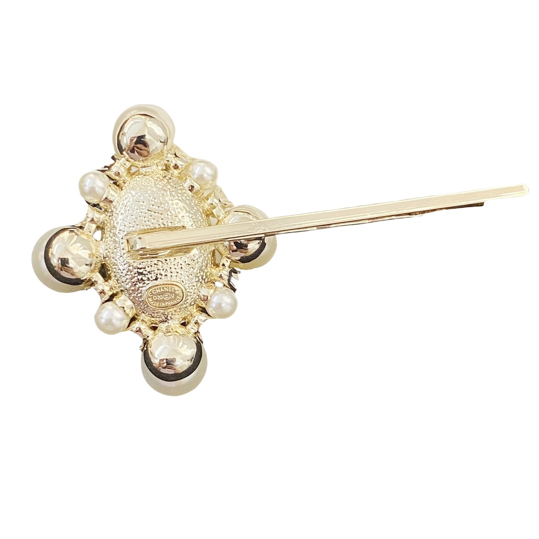 CCH045 chanel pearl hair clip - ccjewelryacc