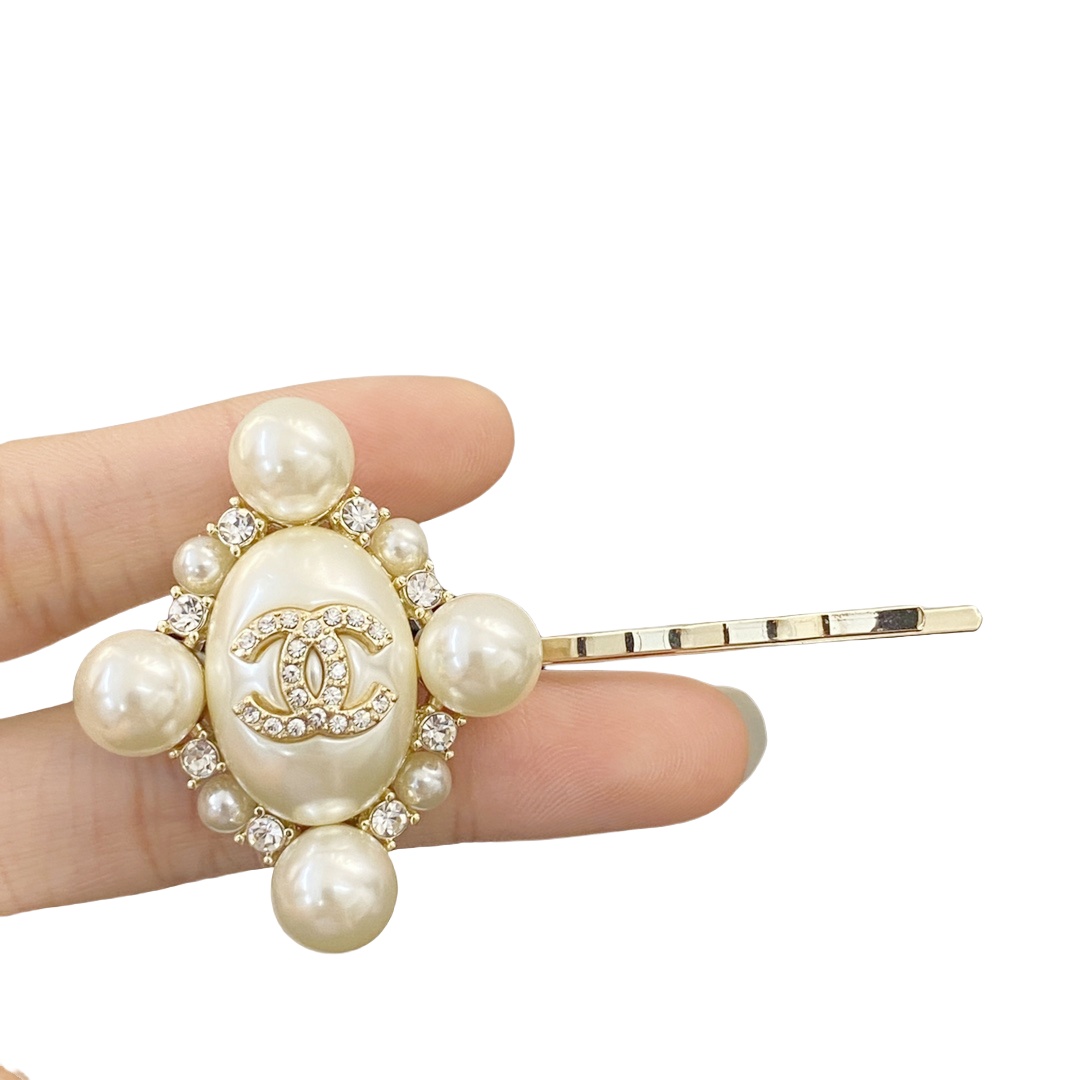 CCH045 chanel pearl hair clip - ccjewelryacc