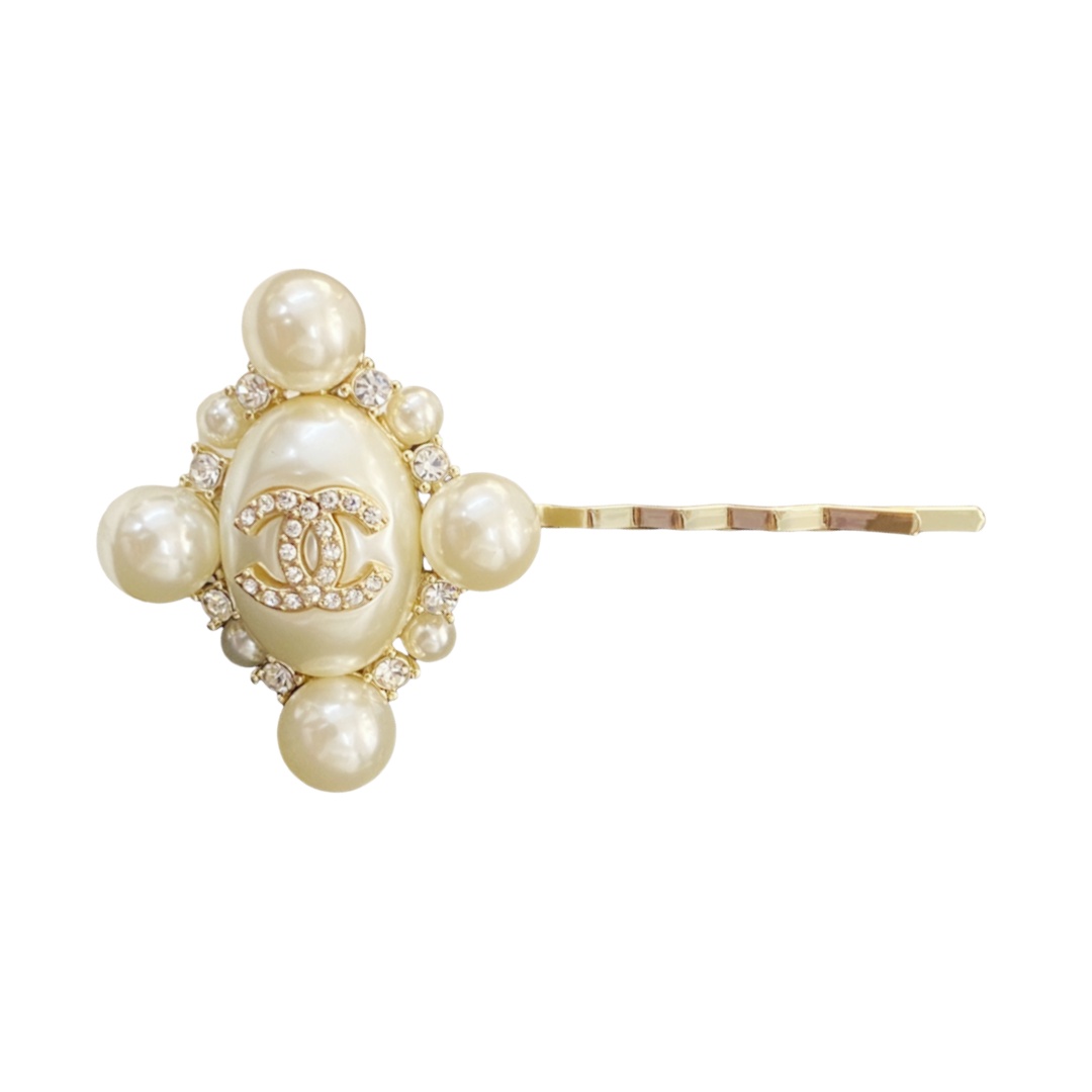 CCH045 chanel pearl hair clip - ccjewelryacc