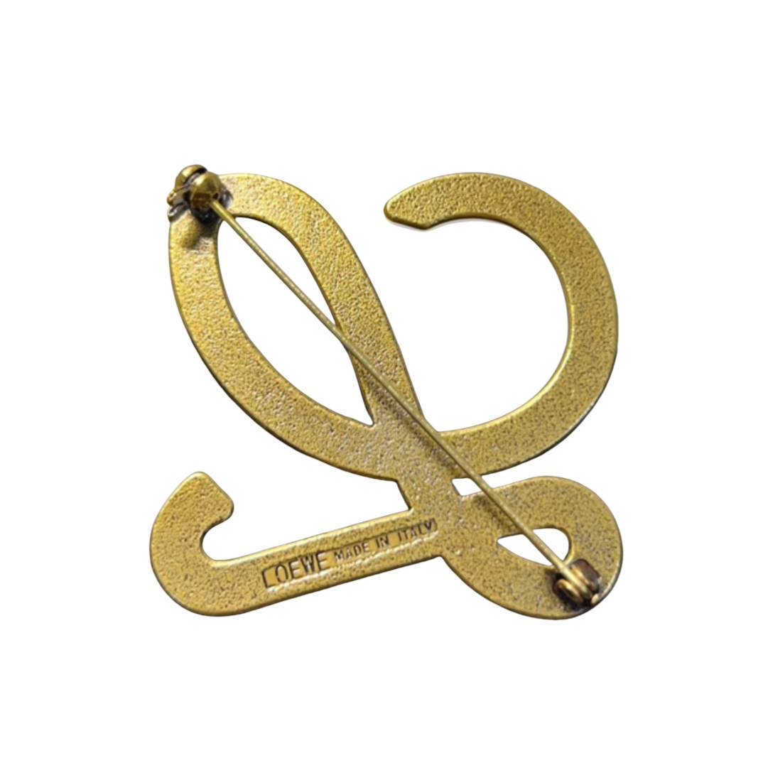 BLB002 Designer Pearl L letter brooch Pins - ccjewelryacc
