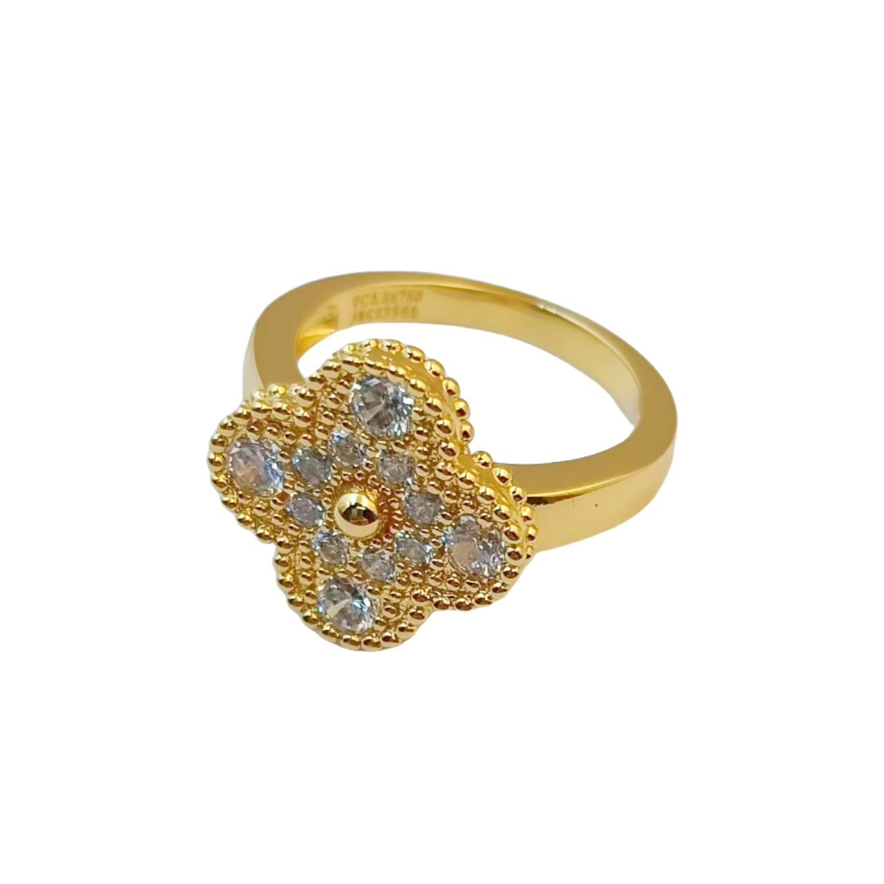 VCR012 VCA Vintage Alhambra ring with diamond - ccjewelryacc